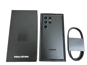 Excelente Samsung Galaxy S23 Ultra 5G GSM CDMA Desbloqueado de fábrica S918U 512 GB Negro - Imagen 1 de 6