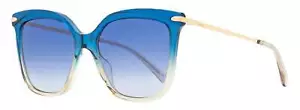 Pomellato Square Sunglasses PM0093S 005 Blue/Tan 54mm - Picture 1 of 3