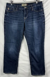 Dear John Jeans 30P Womens Playback Comfort Straight Low Rise Blue Denim - Picture 1 of 10