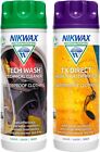 Nikwax TECH WASH & TX DIRECT 300ml Twin Pack Clothing Waterproofing Walking 