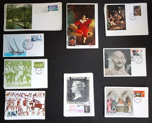 1966 - 1970 VARIOUS FRONT FDI PRE DECIMAL CAMEO MAXICARDS IN SETS AS PRICED - Picture 1 of 23