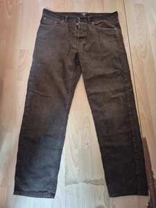 Pantalón de Pana Carhartt WIP Newel Talla 33 Marrón (G7) - Imagen 1 de 15