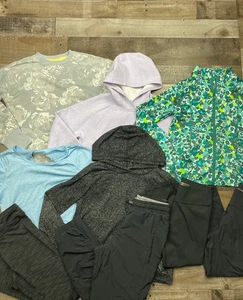 All In Motion Old Navy Girls Lot of 9 Sz Large Leggings Hoodies Fall/Winter - Picture 1 of 19