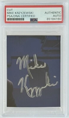 Mike Krzyzewski Duke Basketball Head SIGNED Cut Signature PSA DNA Autographed - Image 1 of 2
