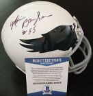 Maxie Baughan Signed Philadelphia Eagles Mini Helmet w/Beckett COA AA45678 BAS