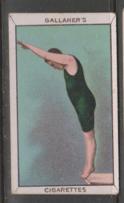 CIGARETTE CARDS Gallaher 1912 Sports series - #47 Diving - Image 1 of 2