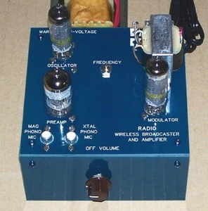 UNBUILT KIT - vintage vacuum tube Knight RADIO BROADCASTER & AMPLIFIER repro set - Picture 1 of 7