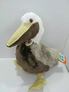 Wild Republic New York Aquarium Pelican Plush Realistic Stuffed Animal 11" w/tag - Picture 1 of 9