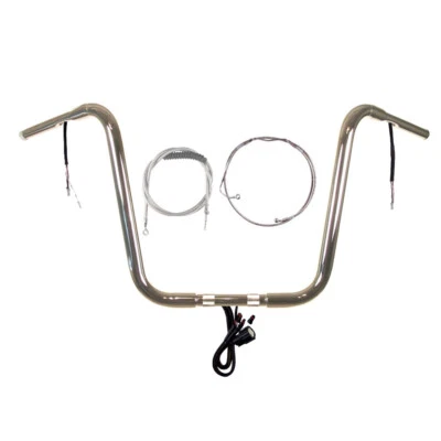 Kit de manillar precableado 1 1/4" cromado 16" Harley Road King 2014-2016 con ABS Foto 1 de 2