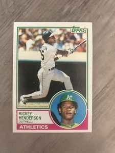 1983 Topps - #180 Rickey Henderson