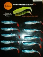 SAVAGE GEAR 6.8cm CANNIBAL SHADS SOFT LURES 10 PCS per pack ! BARGAIN