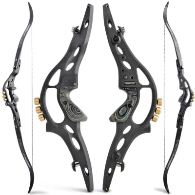 62" ILF Recurve Bow Kit 30-60lbs limbs 19" Riser Takedown Archery Target Hunting - Image 1 of 4