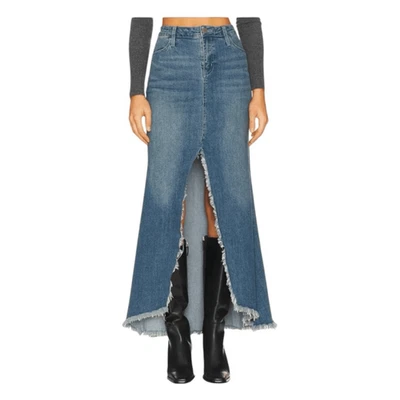 Show Me Your Mumu Reba 牛仔裤长裙蓝色牛仔前开衩 26 — 第 1/4 张图片