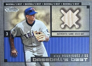 2002 Fleer Showcase Alex Rodriguez Baseballs Best GU Bat #3 - Picture 1 of 2