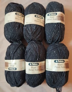 600g(6x 100g) Patons Wool Blend Aran, 63% Wool/37% Acrylic. Airforce Blue. - Picture 1 of 1