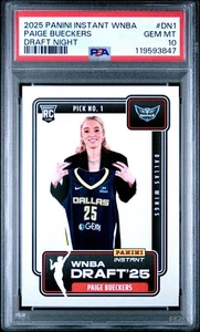2025-26 Panini Instantáneo WNBA Draft Night Paige Bueckers #DN-1 RC PSA 10 GEMA COMO NUEVO - Imagen 1 de 2