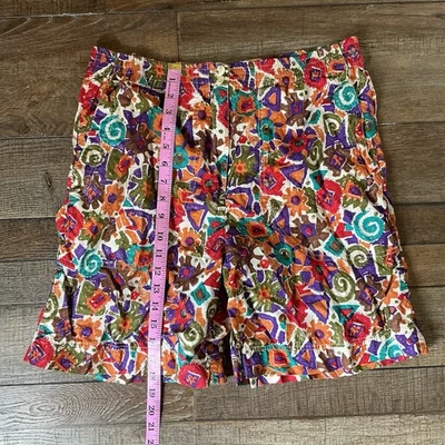 Pantalones Cortos De Algodón VINTAGE Talla M Hunt Club Nepal Colorido Boho Hippie Festival 32714 Foto 1 de 4