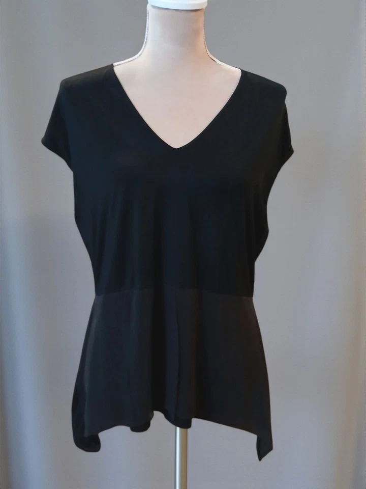 Blusa Doncaster Seda Elastizada Lagenlook Asimétrica Tanque Mujer Grande Antigua... Foto 1 de 4