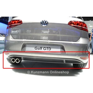 Original Volkswagen VW Golf 7 VII GTD Heck Diffusor AHK mit Steg 5G6807568E NEU - Afbeelding 1 van 2