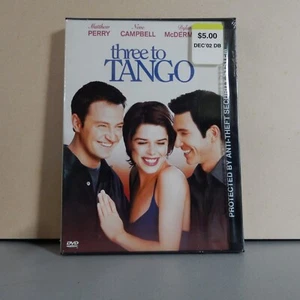 Three to Tango (DVD,2000) Matthew Perry, Neve Campbell, Dylan McDermott New - Foto 1 di 2