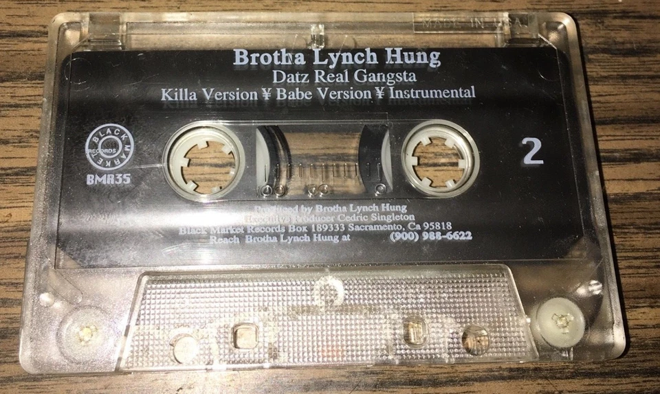 Brotha Lynch Hung Datz Real Gangsta Cass Maxi Black Market Records  - Image 1 of 1