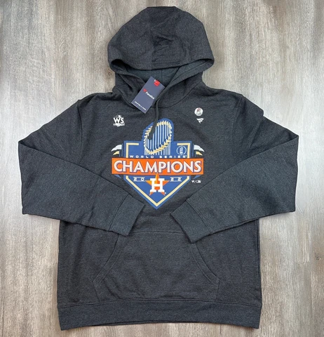 Fanatics Houston Astros 2022 World Series Champions Hoodie  Men's Size XL Grey Cover