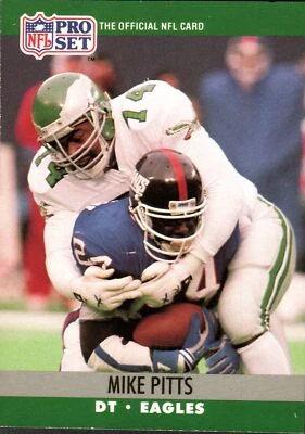 1990 Pro Set #611 Mike Pitts - Image 1 of 2