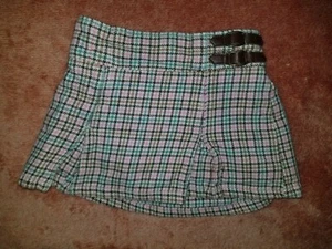 Mädchen Toughskins rosa karierter Rock/kurze Hose 100 % Baumwolle Größe 3T - Bild 1 von 4