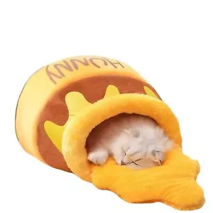 Honey Pot Cat Bed - Comfortable Memory Foam Pet Furniture with Removable Cush... - Picture 1 of 5