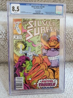 Silver Surfer #v3 #44, CGC 8.5 (Marvel, 12/90) 1st App Gauntlet-Newstand Edition - Image 1 of 4