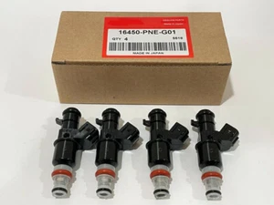 4 NEW OEM FUEL INJECTORS 16450-PNE-G01 FOR 02-04 RSX BASE 2.0L - Picture 1 of 5