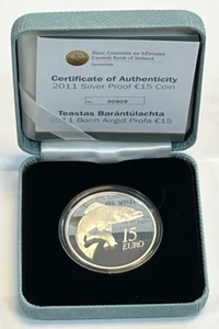 2011 Ireland 15 Euro Salmon sterling silver coin - Picture 1 of 15