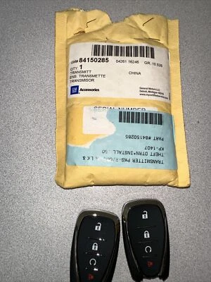 GM 84150285 Chevrolet Cruze Hatchback Remote Start Keyless Entry Fobs (2) - Image 1 of 4