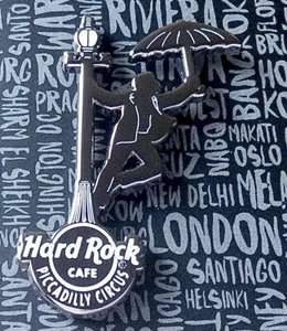 2021 HARD ROCK CAFE PICCADILLY CIRCO BALLERINA DELLA PIOGGIA E OMBRELLO LE PIN - Foto 1 di 3