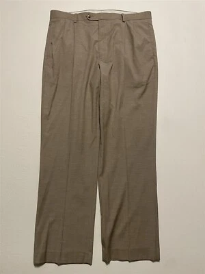 Cremieux Signature Collection 36 x 30 Light Gray Pleated Dress Pants Trousers - Image 1 of 4