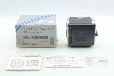 w/ Mask [TOP MINT in Box] Hasselblad E16 Type IV 645 Film Back Holder From JAPAN - Image 1 of 4