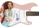 Lindsay Lohan Autographed Signed 1/1 Custom Graphics Photo Guitar PSA