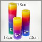 Lotuskerze Rainbow 28cm - Die Kerze mit dem Blteneffekt
