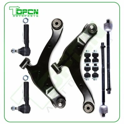 8Piece Front Lower Control Arm Sway Bar Tie Rods Kit For PT Cruiser Dodge Neon Foto 1 de 4