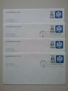 UO81, UO82 45c, 65c Mint and FDC's - SUPERB CONDITION (1990) - Picture 1 of 7