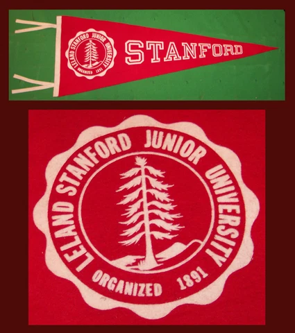 Old Stanford University Cardinal Football Pennant! WOW! Cover