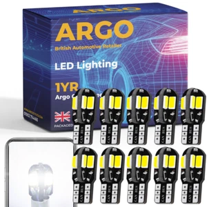 10pcs T10 501 Led W5w Car Side Light Bulbs Error Free Canbus 8 Smd Xenon White - Picture 1 of 14