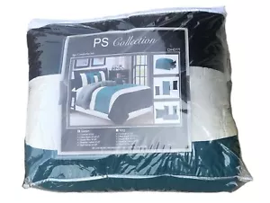 DESIGNER BEDDING SET 6PC - OCEAN BLUE - Picture 1 of 6