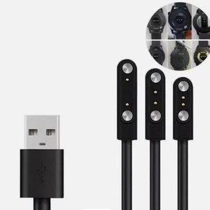 2-Pin Universal USB Data Charging Cable Magnetic Charger For Smart Watch 3 Type - Photo 1 sur 21