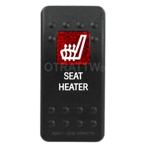 OTRATTW Carling Technologies Contura II Rocker Switch, SEAT HEATER, RED LENS - Imagen 1 de 6