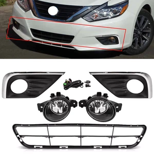 Parachoques delantero parrilla inferior y luz antiniebla con bisel + interruptor para Nissan Altima 2016-2018 - Imagen 1 de 14