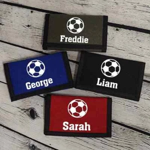 Personalised Football Wallet | Children's Football Gift | Footballer Gift | Gift - Picture 1 of 2