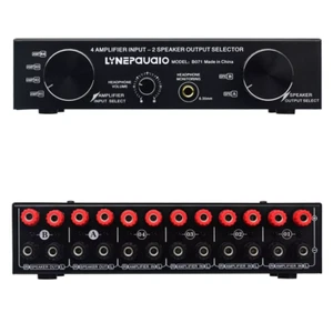 LINEPAUDIO Amplificatore Altoparlante Switcher Amplificatore Selettore 4 IN 2 OUT / 2 IN 4 OUT - Foto 1 di 7