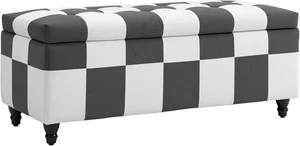 Ottoman Storage Box Large Blankets Linen Bedroom Footstool Bench - Picture 1 of 10