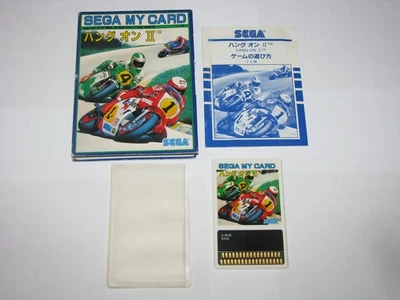Hang On II 2 Sega My Card SG-1000 SC-3000 SMS Japan +Box Manual CIB US Seller - Image 1 of 4